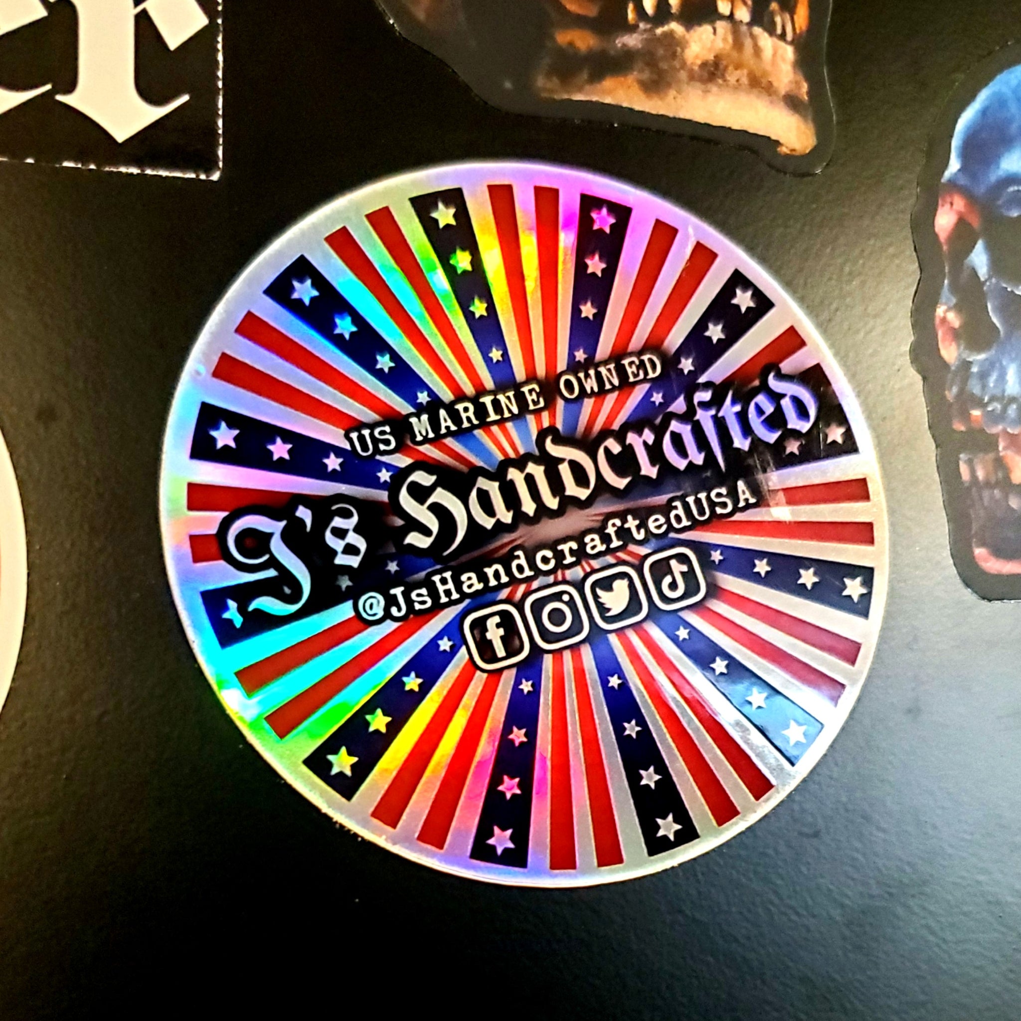 J's Handcrafted Hologram Sticker