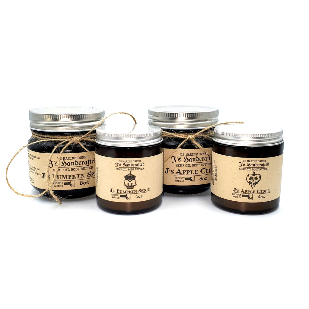 The J's Fall Collection Hemp Oil Body Butters 8oz