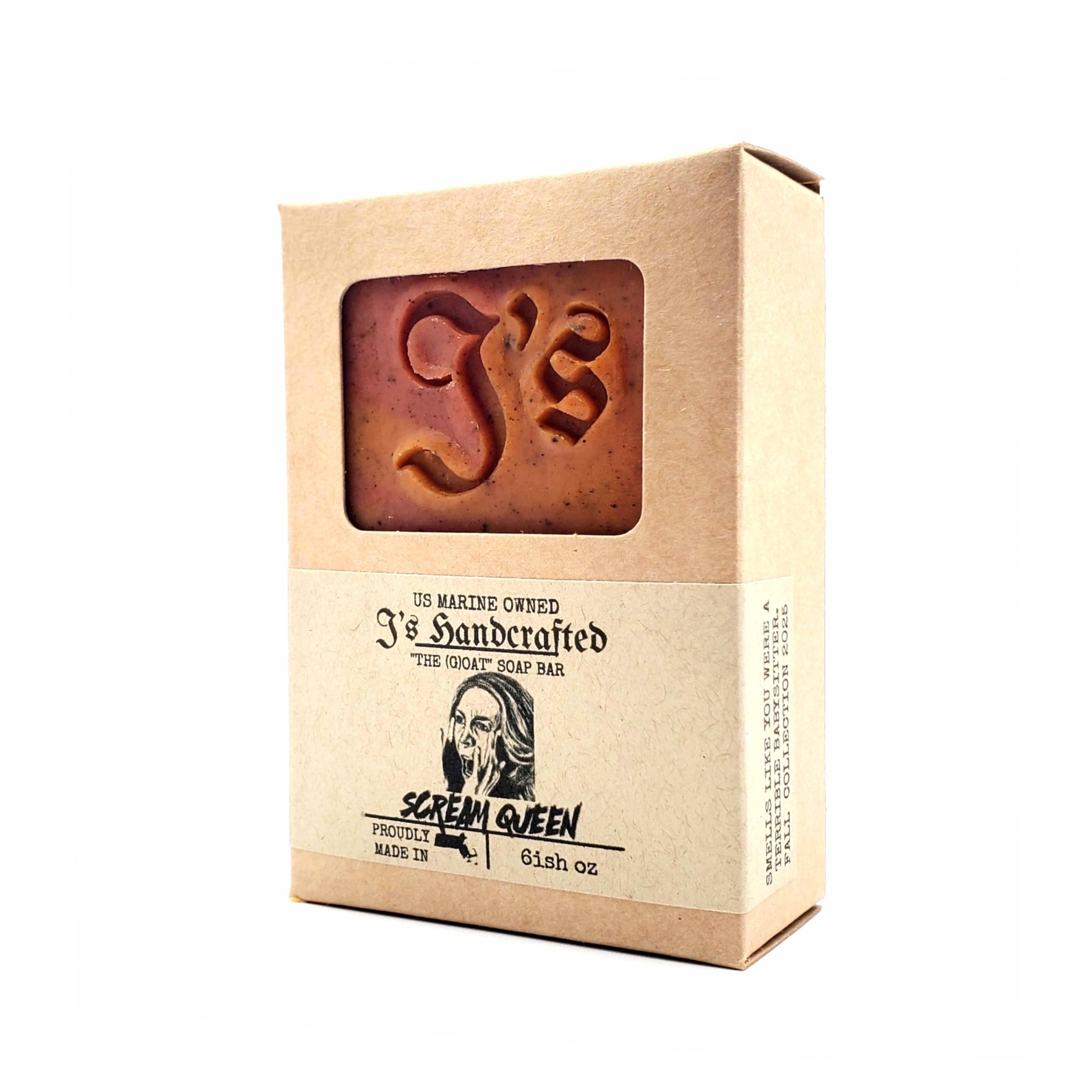 J's Limited Edition "Scream Queen" "(G)OAT SOAP" Bar